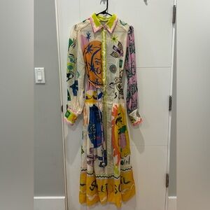 Alemais Graphic Print Dress